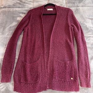 Hollister Red Cardigan Sweater Relaxed Fit